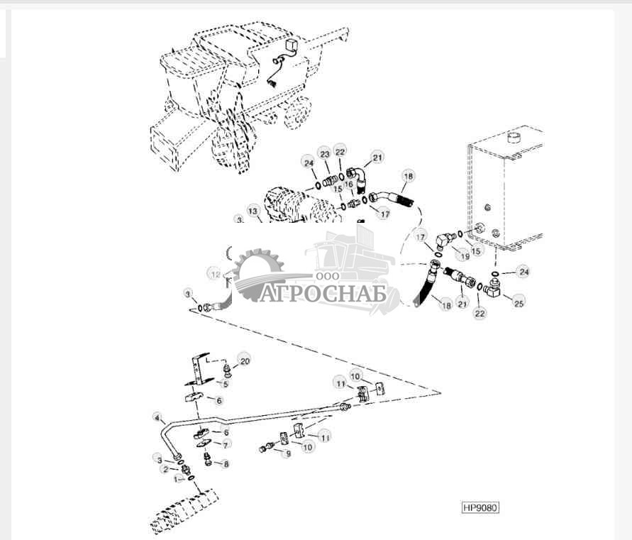 Возвратные гидравлические линии и шланги 